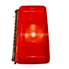 Load image into Gallery viewer, 1970s Red Enamel Vintage EKs Kitchen Scale for Holiday Baking - MOJO Shop