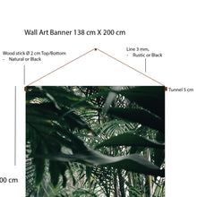 Load image into Gallery viewer, Green Plants Wall Art Banner 138/200 cm, Acoustic Textile Art Print