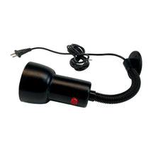 Lade das Bild in den Galerie-Viewer, Black handheld light with flexible neck and power cord on a white background