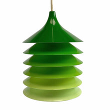 Load image into Gallery viewer, Vintage IKEA DUETT Pendant Lamp by Bent Gantzel-Boysen – Green Gradient Shades (1980s)