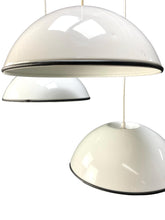 Lade das Bild in den Galerie-Viewer, 3-piece set of 1962 Flos Italy 'Relemme' pendant ceiling lamps designed by Castiglioni