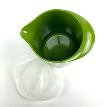Load image into Gallery viewer, Green plastic container with a white lid on a white background