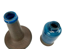 Load image into Gallery viewer, 2 Vintage Danish Glazed Stoneware Vases by Nils Kähler, HAK Studio Pottery 1960s – Midcentury Scandinavian Modern