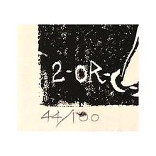 Load image into Gallery viewer, Hans Krull 2-Or-Not-2 Communicate. That’s-The ??? Linoleum Print 44/100