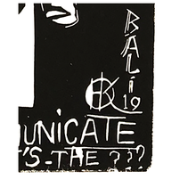 Load image into Gallery viewer, Hans Krull 2-Or-Not-2 Communicate. That’s-The ??? Linoleum Print 44/100