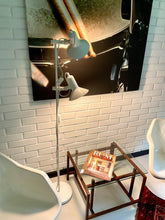Indlæs billede til gallerivisning 2 spots Horn 847 white Danish Floor Lamp by E.S. Horn of Denmark, 1970s