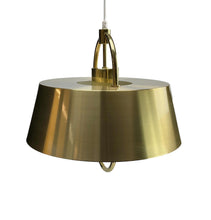 Load image into Gallery viewer, Gold pendant lamp on a white background