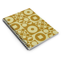 Load image into Gallery viewer, Spiral Notebook - Vintage Iconic 70s Design - Olive Green