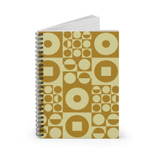 Load image into Gallery viewer, Spiral Notebook - Vintage Iconic 70s Design - Olive Green