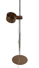 Indlæs billede til gallerivisning Piccolo Brown and Chrome Danish Floor Lamp by Lyfa of Denmark, 1970s