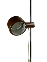 Indlæs billede til gallerivisning Piccolo Brown and Chrome Danish Floor Lamp by Lyfa of Denmark, 1970s
