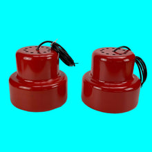 Charger l'image dans la galerie, Vintage Red Enamel Poker Mini Pendant Lamps: Jo Hammerborg Danish Design (Set of 2)