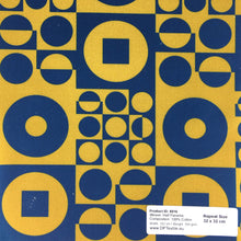 Load image into Gallery viewer, "ROUND SQUARE" Vintage Danish 60s-70s Inspired Fabric – Sustainable Cotton Twill & Half Panama – Custom Sizes & Dollhouse Scales