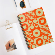 Load image into Gallery viewer, Spiral Notebook - Vintage Iconic 70s Design - Orange