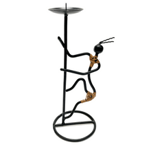 Load image into Gallery viewer, Decorative candle holder shaped like a stylized ant on a white background