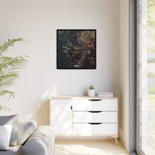 Load image into Gallery viewer, Modern living room with a white dresser, abstract painting, and a plant.