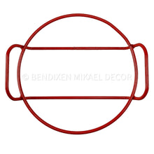 Load image into Gallery viewer, Vintage Danish Red Wire Service Tray Pie Form Iconic Design