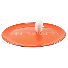 Load image into Gallery viewer, Vintage Lacquerware Serving Platter, Made In Japan, Mid Century Orange / Black Tray.