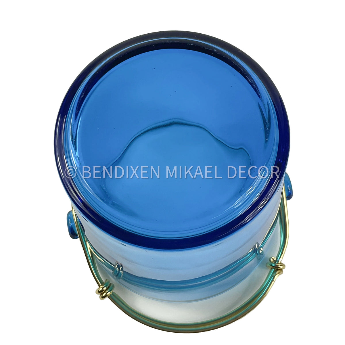 Atelier Berolina BLUE Glass Ice Bucket, Italy 1990s