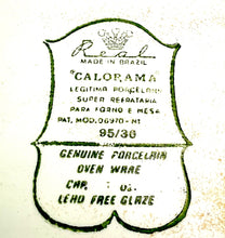 Load image into Gallery viewer, Calorama Porcelain Casserole, Made in Brazil 1960's