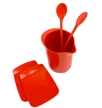 Load image into Gallery viewer, Orange Mixing Jar Set - ROSTI Mepal Melamine Vintage Iconic Danish Design