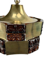 Load image into Gallery viewer, Claus Bolby Vintage Danish brass pendant from the 1960s-70s classic.