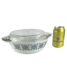 Load image into Gallery viewer, JAJ Pyrex Casserole Dish, Vintage Round Chelsea pattern, Pyrex Model 513 - MOJO Shop
