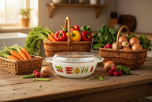 Load image into Gallery viewer, JAJ PYREX Tuscany Market Garden, Casserole Dish, Model 505 - MOJO Shop
