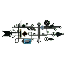 Lade das Bild in den Galerie-Viewer, Svend Aage Holm Sørensen Brutalist Cast Iron Wall Sculpture with Coloured Glass, Dantoft Denmark 1960s - MOJO Shop