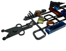 Load image into Gallery viewer, Svend Aage Holm Sørensen Brutalist Wall Sculpture for Dantoft, Coloured Glass & Iron, 1960s - MOJO Shop