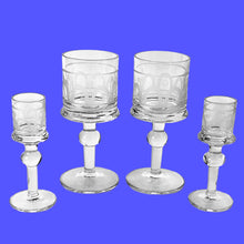 Load image into Gallery viewer, Vintage Kosta Boda "Husar" Set – 1 Wine Glass & 2 Snaps Glasses – Bertil Vallien, Sweden - MOJO Shop