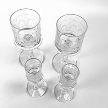Load image into Gallery viewer, Vintage Kosta Boda "Husar" Set – 1 Wine Glass & 2 Snaps Glasses – Bertil Vallien, Sweden - MOJO Shop