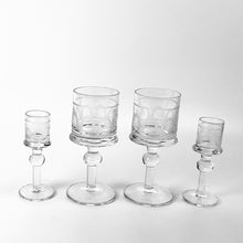 Load image into Gallery viewer, Vintage Kosta Boda "Husar" Set – 1 Wine Glass & 2 Snaps Glasses – Bertil Vallien, Sweden - MOJO Shop