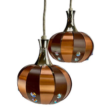 Load image into Gallery viewer, Werner Schou set of small pendants, copper, brown and silver. Midt - century 1970' - MOJO Shop