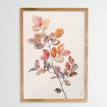 Load image into Gallery viewer, Whispering Autumn / Minimalist Watercolor Branch Print - MOJO Shop