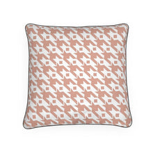 Load image into Gallery viewer, Classic Houndstooth Cushion in Copper