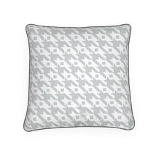Load image into Gallery viewer, Classic Houndstooth Cushion in Grey