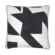 Load image into Gallery viewer, Large Luxury Cushion Houndstooth in Black