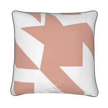 Load image into Gallery viewer, Large Luxury Cushion Houndstooth in Copper