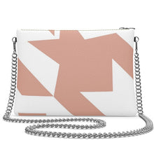 Load image into Gallery viewer, Bespoke Leather Crossbody Bag, Copper Houndstooth