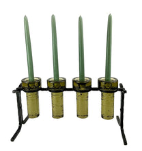 Load image into Gallery viewer, Vintage 1970s Swedish Iron 4-Cylinder Candleholder by Kjell Engman for Kosta Boda – Midcentury Scandinavian Modern

