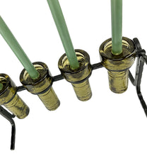 Load image into Gallery viewer, Vintage 1970s Swedish Iron 4-Cylinder Candleholder by Kjell Engman for Kosta Boda – Midcentury Scandinavian Modern
