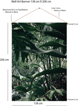 Load image into Gallery viewer, Green Plants Wall Art Banner 138/200 cm, Acoustic Textile Art Print
