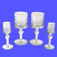 Load image into Gallery viewer, Vintage Kosta Boda &quot;Husar&quot; Set – 1 Wine Glass &amp; 2 Snaps Glasses – Bertil Vallien, Sweden
