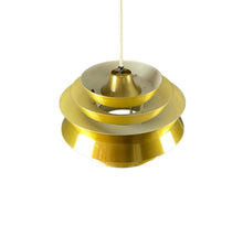 Load image into Gallery viewer, Gold pendant light on a white background
