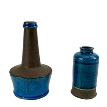 Load image into Gallery viewer, 2 Vintage Danish Glazed Stoneware Vases by Nils Kähler, HAK Studio Pottery 1960s – Midcentury Scandinavian Modern
