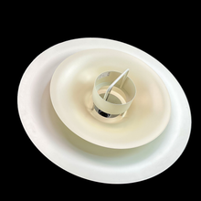 Load image into Gallery viewer, Vintage Lyfa 4109 Pendant Lamp by Erik Balslev, 1970s – Danish Mid-Century Design – Soft Ecru Metal
