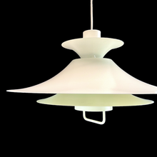 Load image into Gallery viewer, Vintage Lyfa 4109 Pendant Lamp by Erik Balslev, 1970s – Danish Mid-Century Design – Soft Ecru Metal
