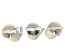 Cargar imagen en el visor de la galería, 3-piece set of Louis Poulsen Cylinder pendant model 16542 in matte white.
