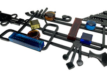 Load image into Gallery viewer, Svend Aage Holm Sørensen Brutalist Wall Sculpture for Dantoft, Coloured Glass &amp; Iron, 1960s
